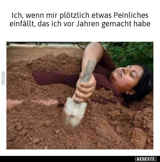 Ich, wenn mir plötzlich etwas Peinliches einfällt, das ich.. - Lustige Bilder | DEBESTE.de