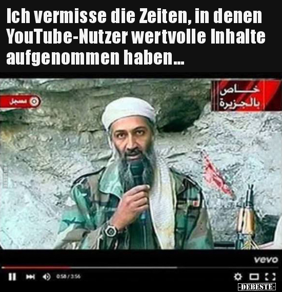 Ich vermisse die Zeiten, in denen YouTube-Nutzer wertvolle.. - Lustige Bilder | DEBESTE.de