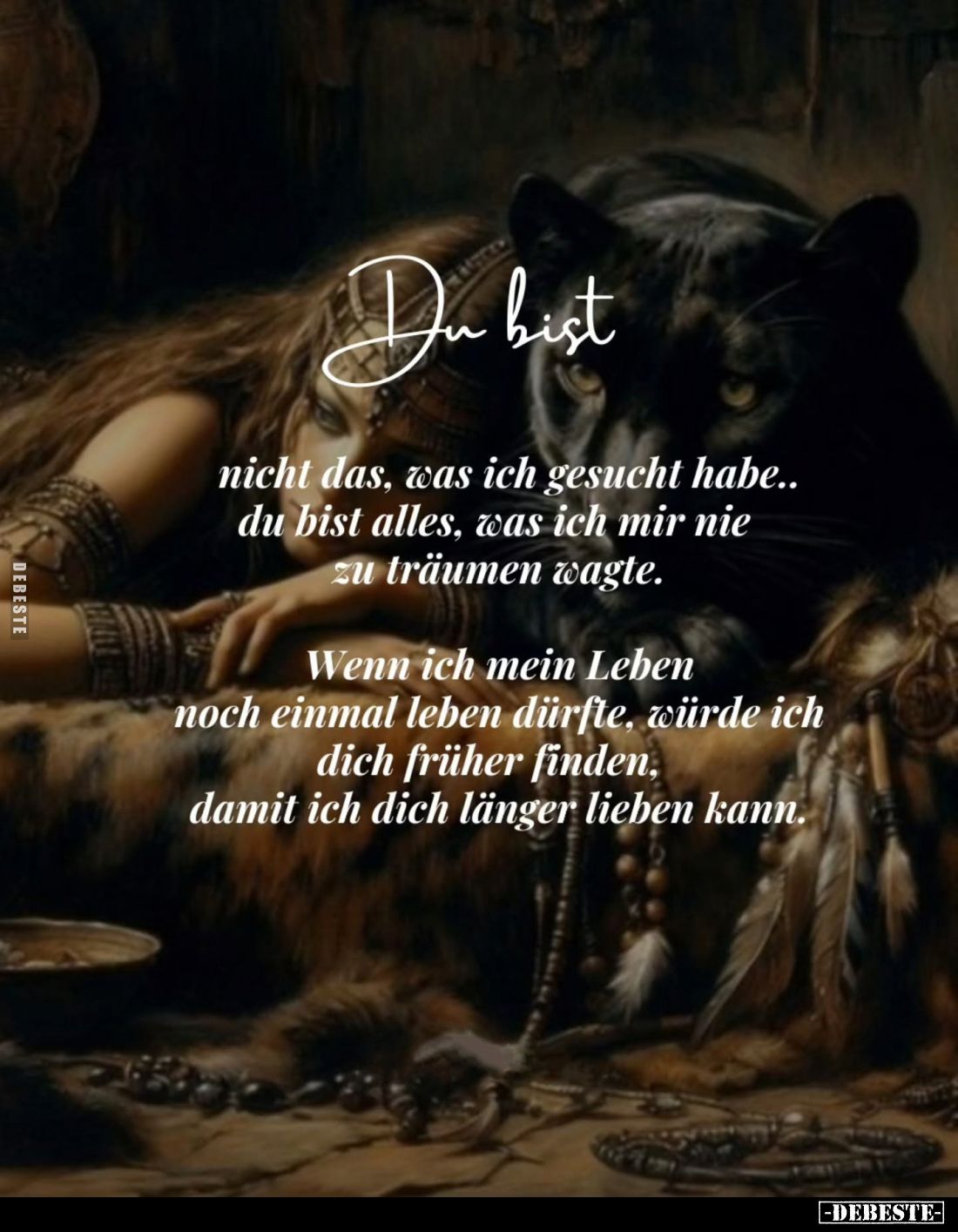 Du bist
nicht das, was ich gesucht habe.. du bist alles, was ich mir nie zu träumen wagte.
Wenn ich mein Leben noch einma...