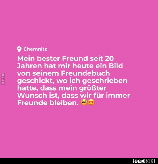 Mein bester Freund seit 20 Jahren hat mir heute ein Bild.. - Lustige Bilder | DEBESTE.de