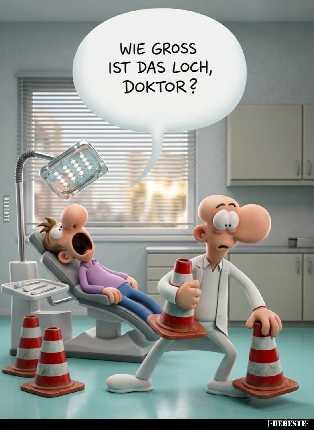 Wie groß ist das Loch, Doktor?