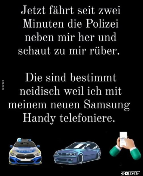 Polizei, Neidisch, Handy