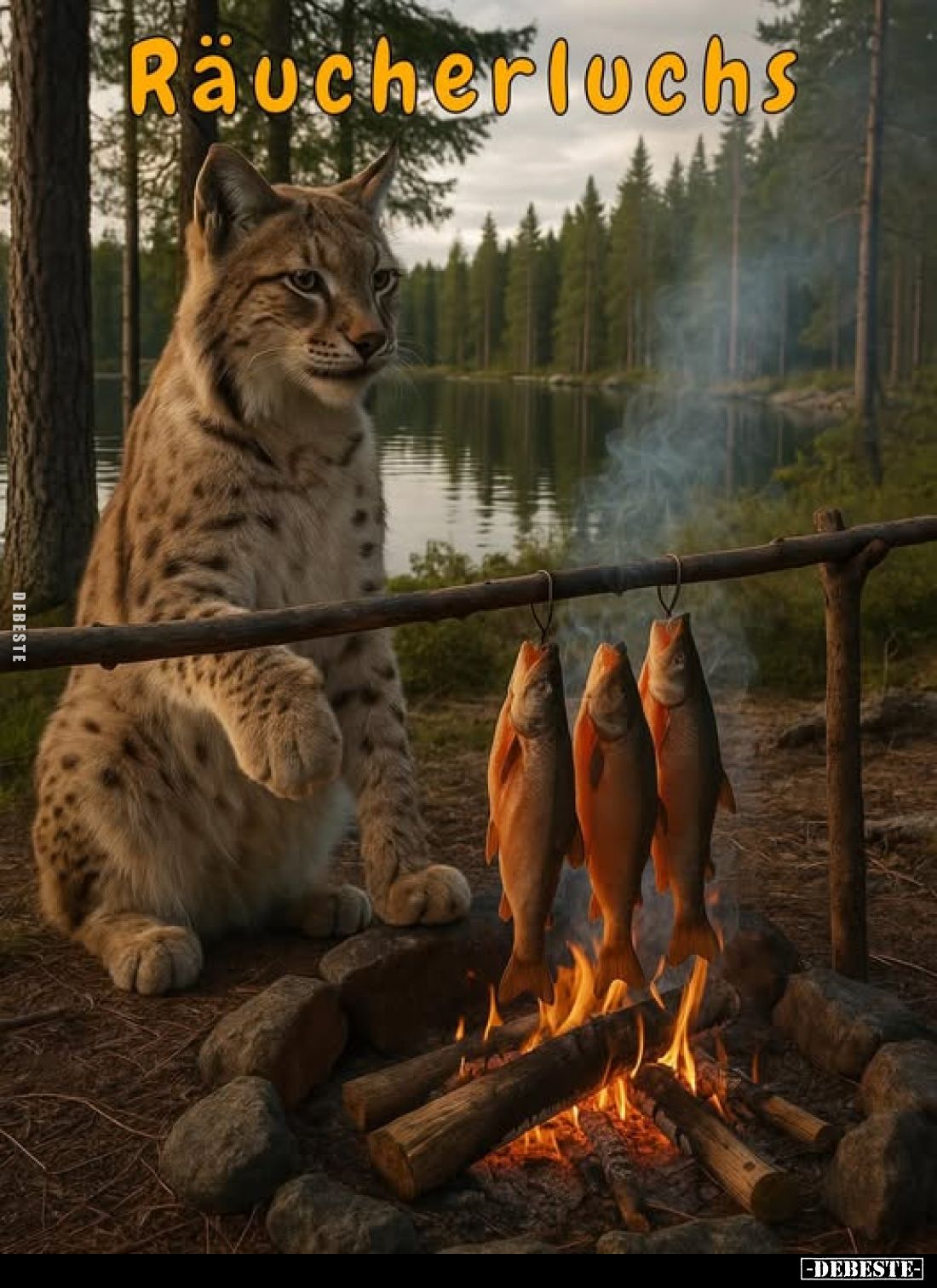 Räucherluchs.