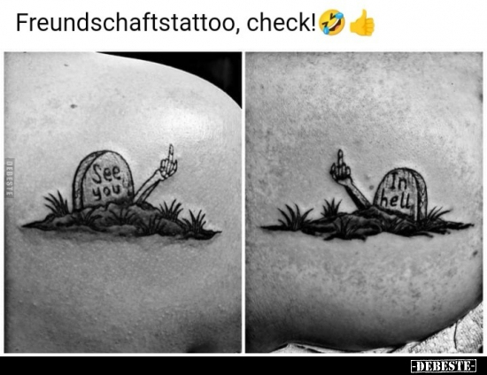 Freundschaftstattoo, check!.. - Lustige Bilder | DEBESTE.de