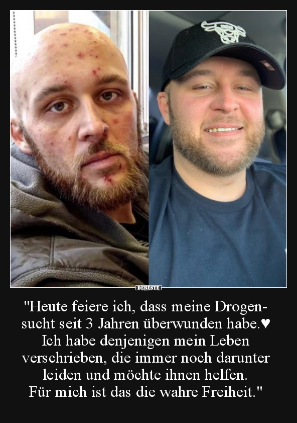 "Heute feiere ich, dass meine Drogensucht seit 3 Jahren.." - Lustige Bilder | DEBESTE.de