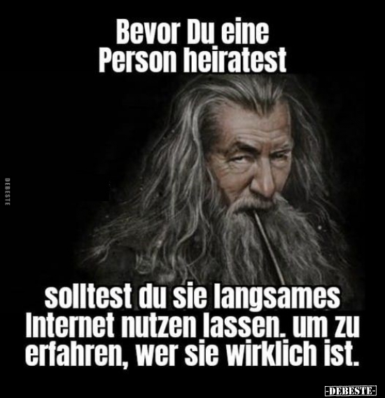 Bevor Du eine Person heiratest... - Lustige Bilder | DEBESTE.de