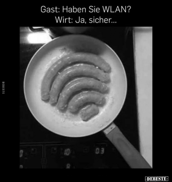 Gast: Haben Sie WLAN?.. - Lustige Bilder | DEBESTE.de