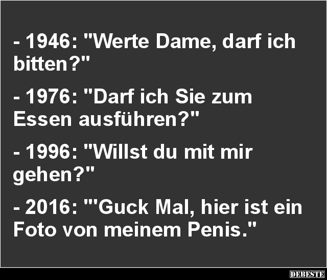 1946: 'Werte Dame, darf ich bitten?'.. - Lustige Bilder | DEBESTE.de