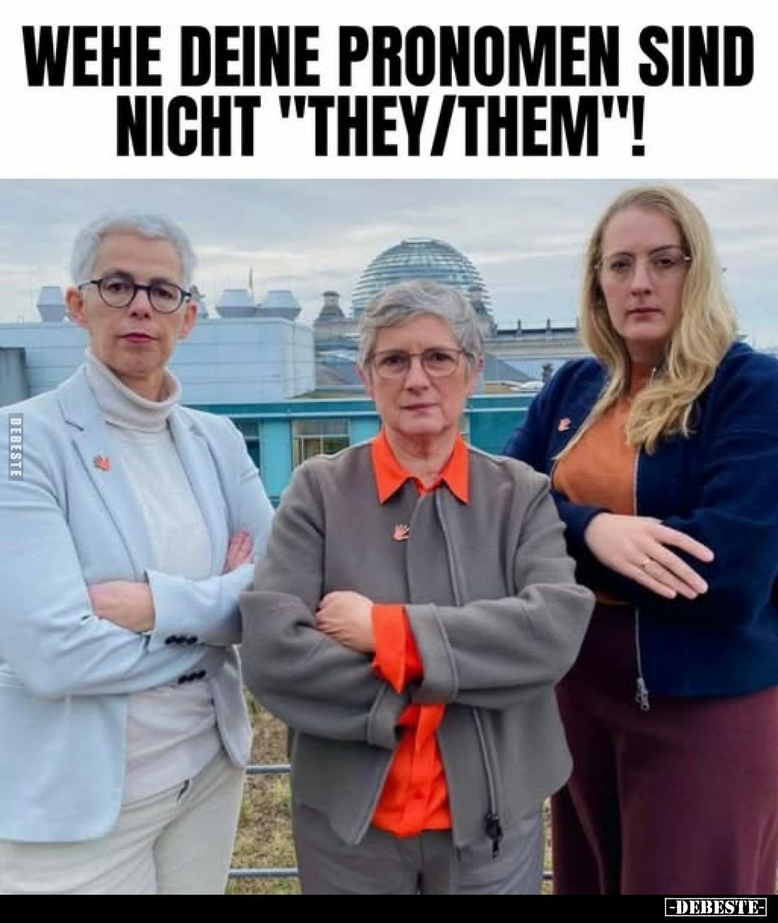 Wehe deine Pronomen sind nicht "they/them"!