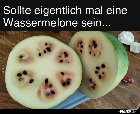 Sollte eigentlich mal eine Wassermelone sein... - Lustige Bilder | DEBESTE.de