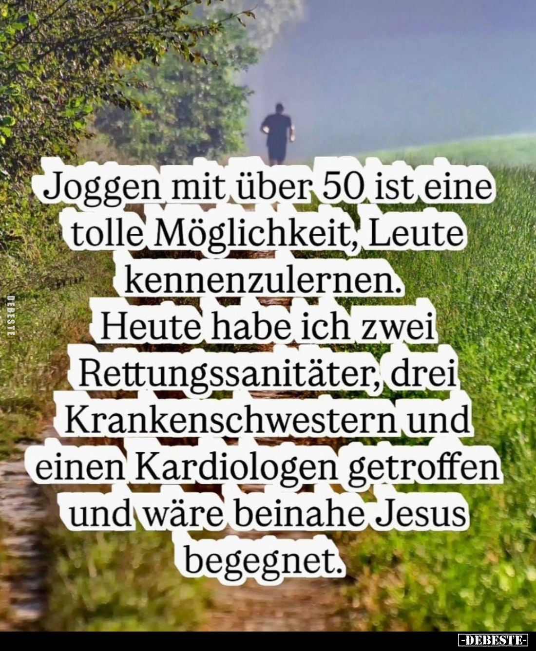 Joggen mit über 50 ist eine tolle Möglichkeit... - Lustige Bilder | DEBESTE.de