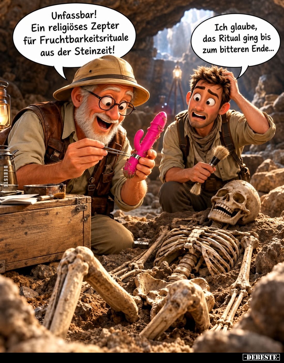 Unfassbar! Ein religiöses Zepter für Fruchtbarkeitsrituale aus der Steinzeit!
-
Ich glaube, das Ritual ging bis zum bittere...