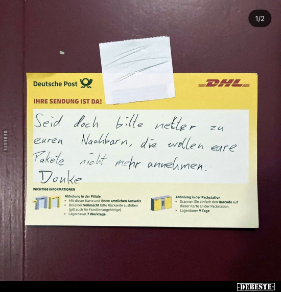 Seid doch bitte netter zu euren Nachbarn.. - Lustige Bilder | DEBESTE.de