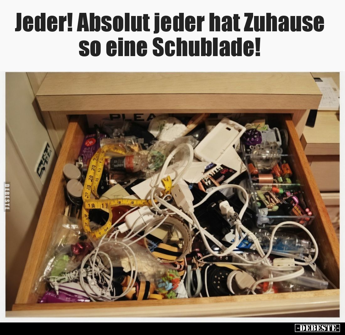 Jeder! Absolut jeder hat Zuhause so eine Schublade!.. - Lustige Bilder | DEBESTE.de