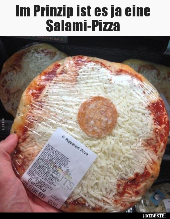 Im Prinzip ist es ja eine Salami-Pizza.. - Lustige Bilder | DEBESTE.de