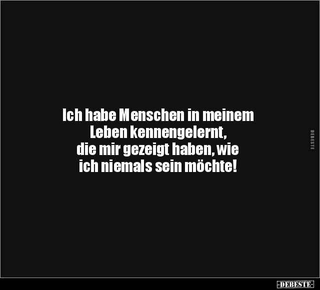 Menschen, Leben