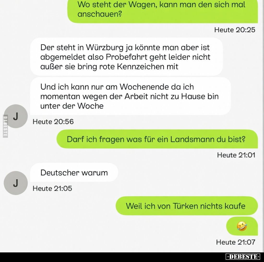 Wo steht der Wagen, kann man den sich mal anschauen?

Der steht in Würzburg ja könnte man aber ist abgemeldet also Probefah...