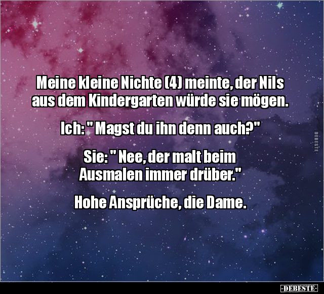 Meine kleine Nichte (4) meinte, der Nils aus dem Kindergarten.. - Lustige Bilder | DEBESTE.de