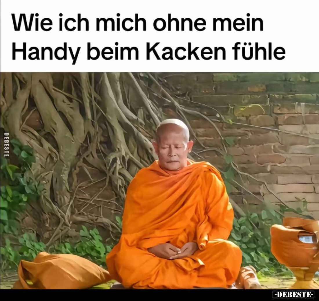 Wie ich mich ohne mein Handy beim Kacken fühle