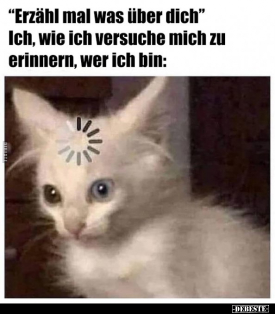 "Erzähl mal was über dich"..
