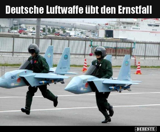 Deutsche Luftwaffe übt den Ernstfall.. - Lustige Bilder | DEBESTE.de