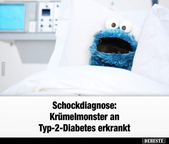 Schockdiagnose: Krümelmonster an Typ-2-Diabetes.. - Lustige Bilder | DEBESTE.de