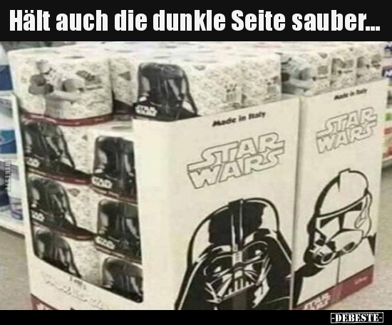 Hält auch die dunkle Seite sauber...