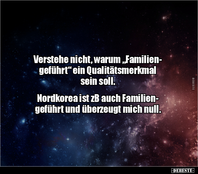 Verstehe nicht, warum "Familiengeführt" ein.. - Lustige Bilder | DEBESTE.de