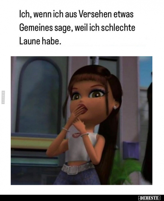 Ich, wenn ich aus Versehen etwas Gemeines sage.. - Lustige Bilder | DEBESTE.de