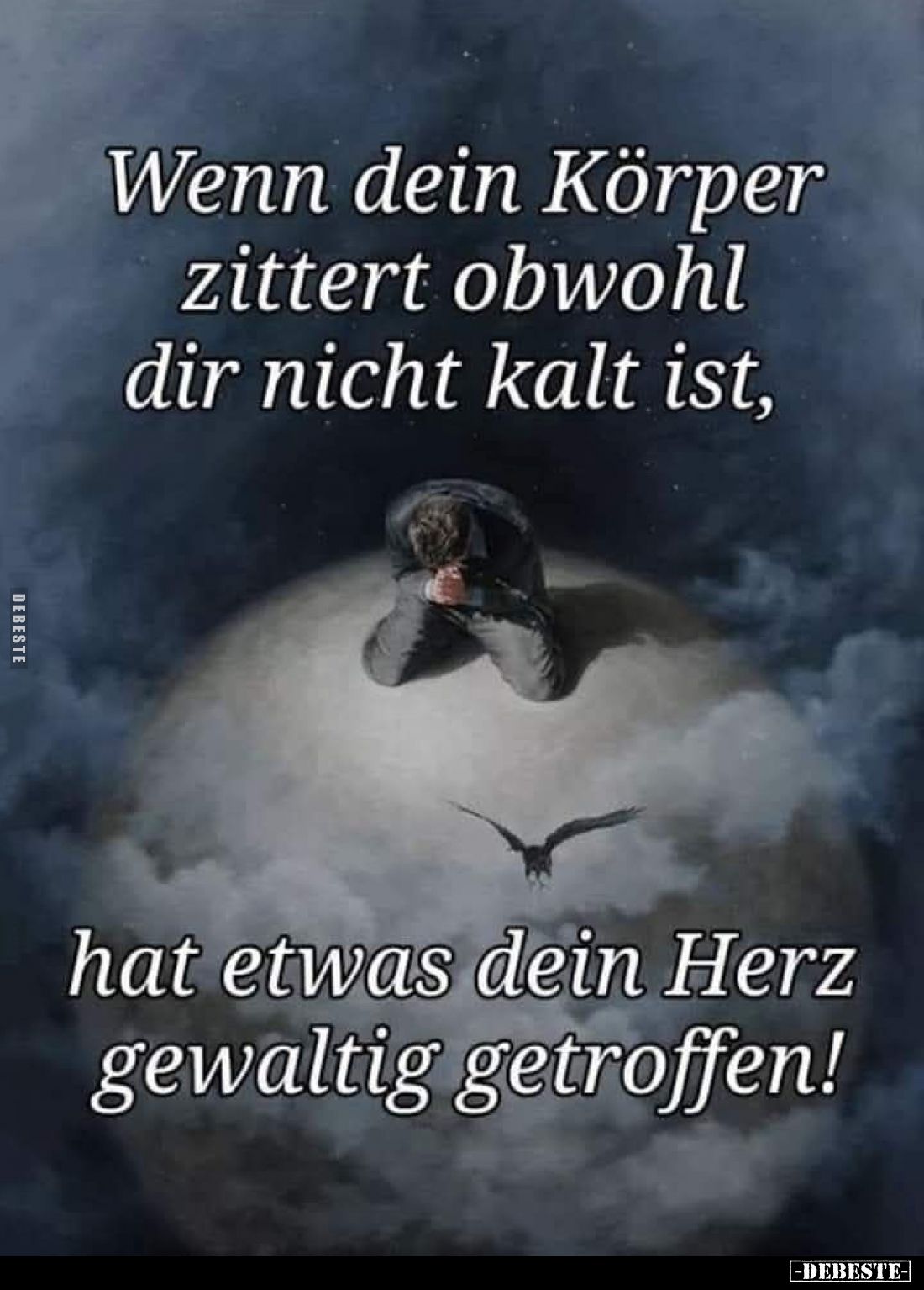 Wenn dein Körper obwohl zittert dir nicht kalt ist,
hat etwas dein Herz gewaltig getroffen!