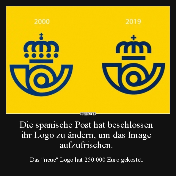 Die spanische Post hat beschlossen ihr Logo zu ändern, um.. - Lustige Bilder | DEBESTE.de