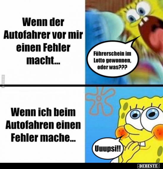 Wenn der Autofahrer vor mir einen Fehler macht...