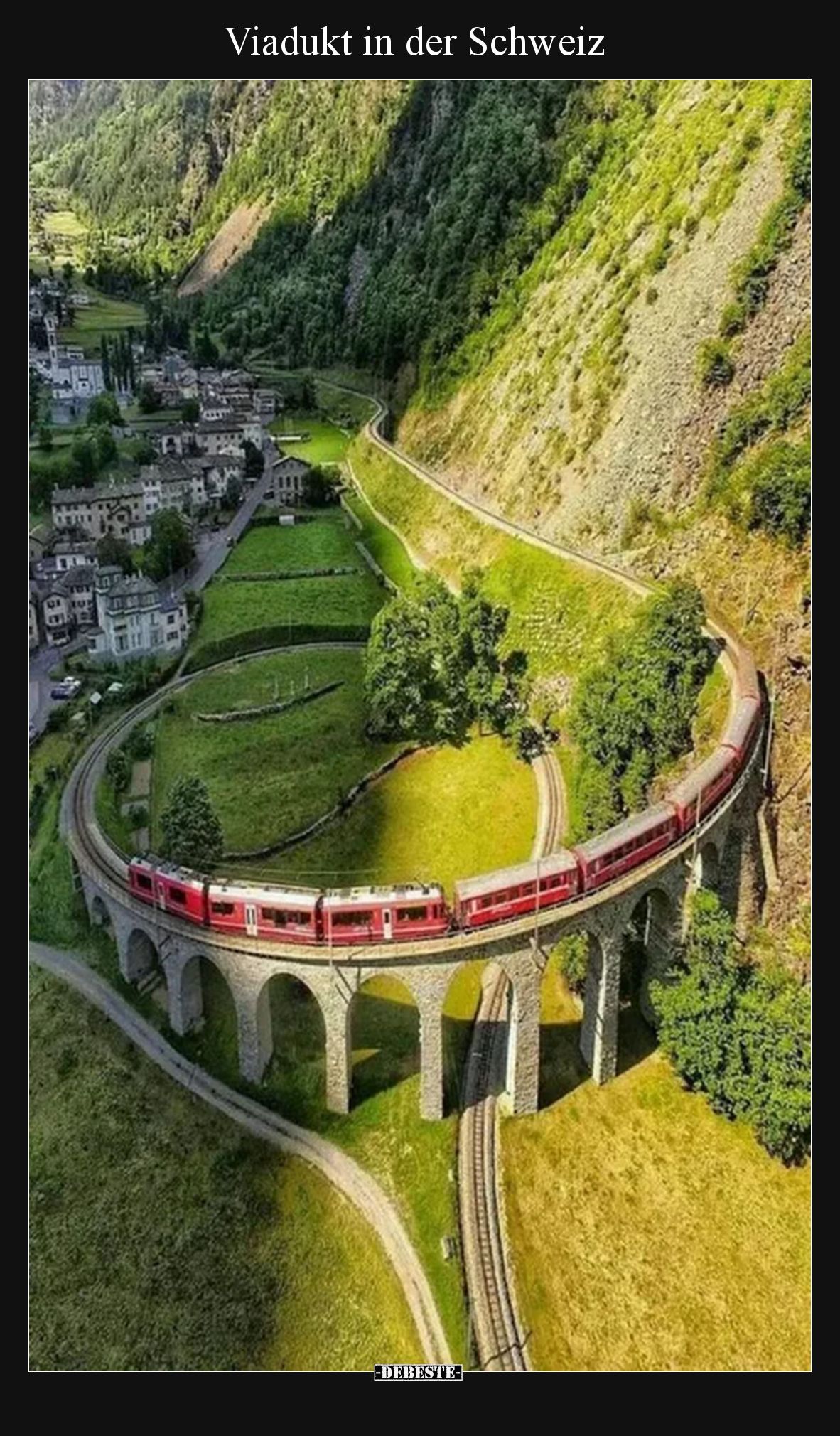 Viadukt in der Schweiz