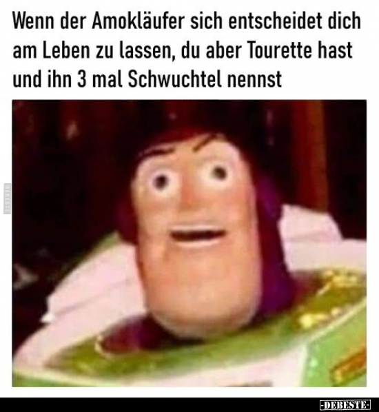 Wenn der Amokläufer sich entscheidet dich am Leben zu..