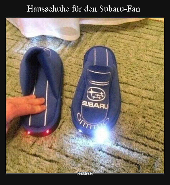 Hausschuhe für den Subaru-Fan.. - Lustige Bilder | DEBESTE.de