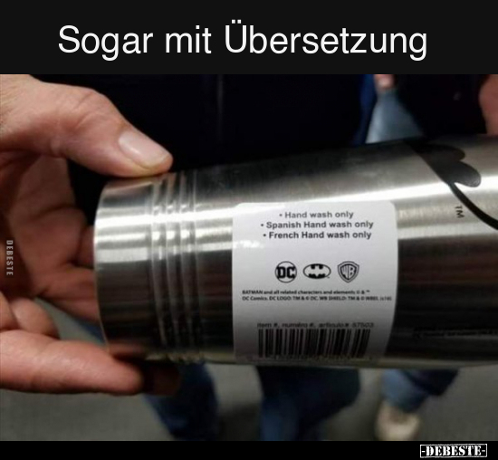 Sogar mit Übersetzung..