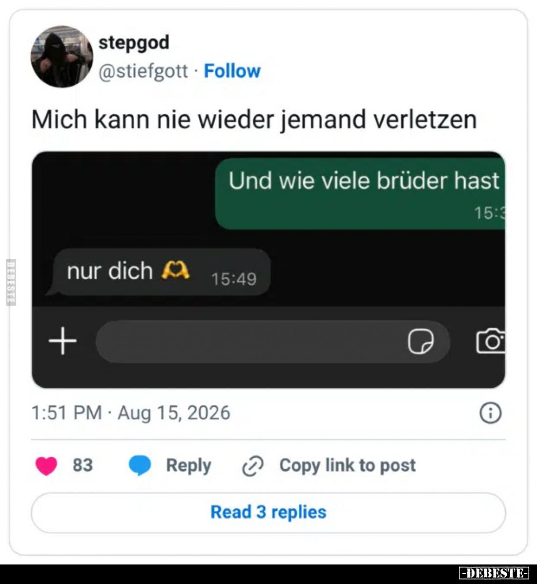 Mich kann nie wieder jemand verletzen