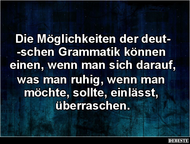 Grammatik, Asche, Deutsche, Deutsch