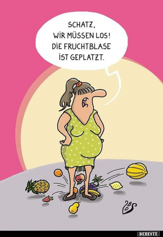 Schatz, wir müssen los! Die Fruchtblase ist geplatzt... - Lustige Bilder | DEBESTE.de