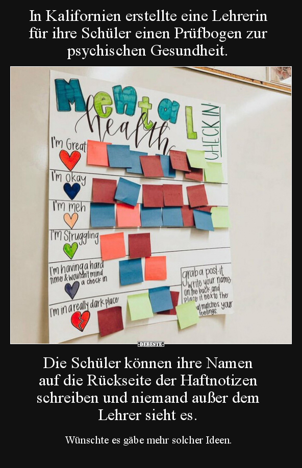 In Kalifornien erstellte eine Lehrerin für ihre Schüler.. - Lustige Bilder | DEBESTE.de