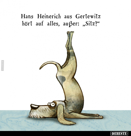 Hans Heinerich aus Gertewitz hört auf alles.. - Lustige Bilder | DEBESTE.de