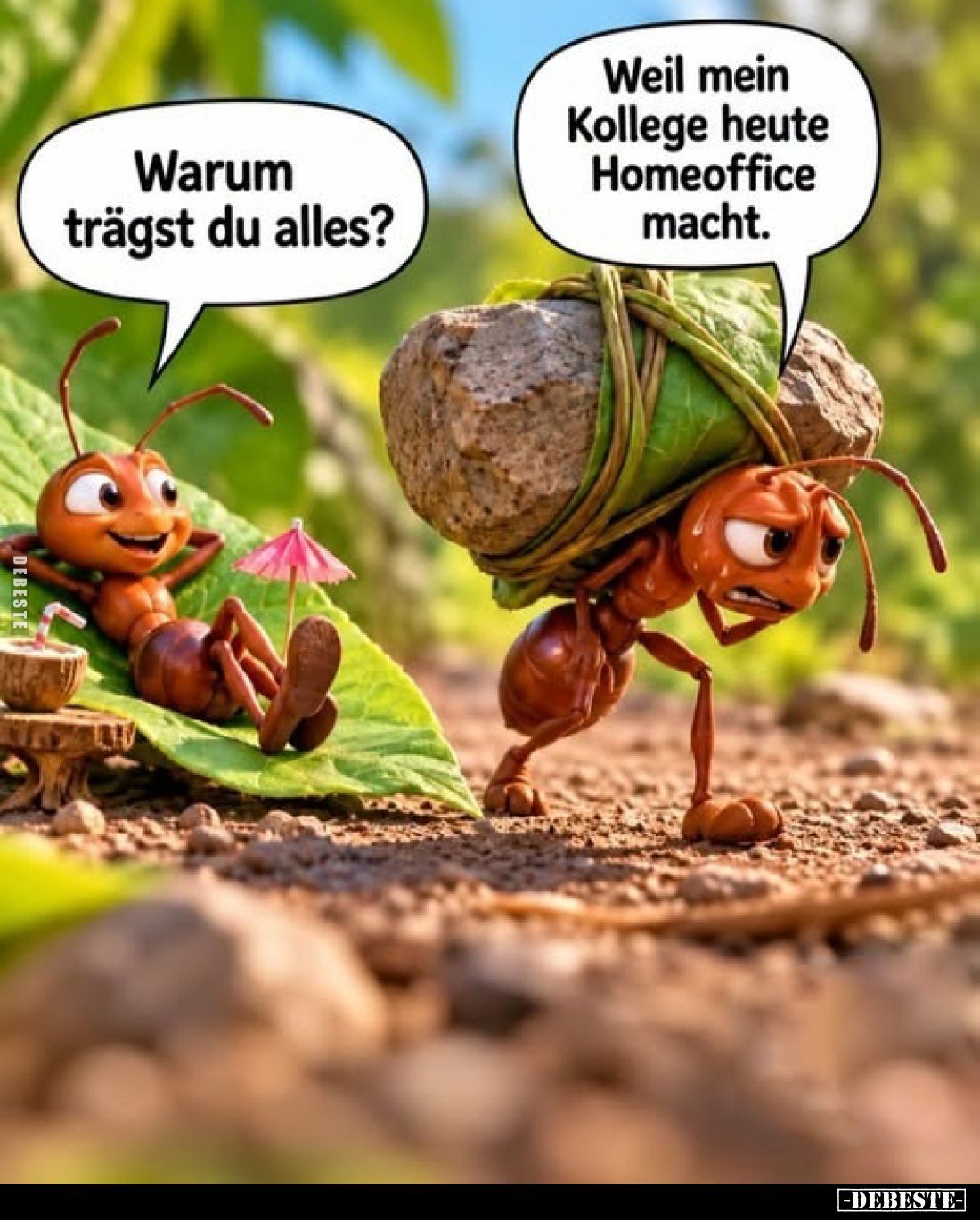 Warum trägst du alles?
-
Weil mein Kollege heute Homeoffice macht.