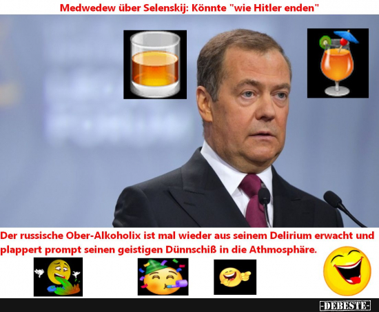 Putins wandelnde Wodkaflasche plappert wieder los. - Lustige Bilder | DEBESTE.de