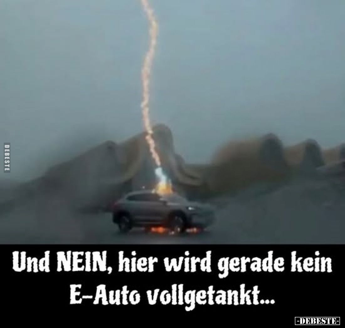 Und NEIN, hier wird gerade kein E-Auto vollgetankt...