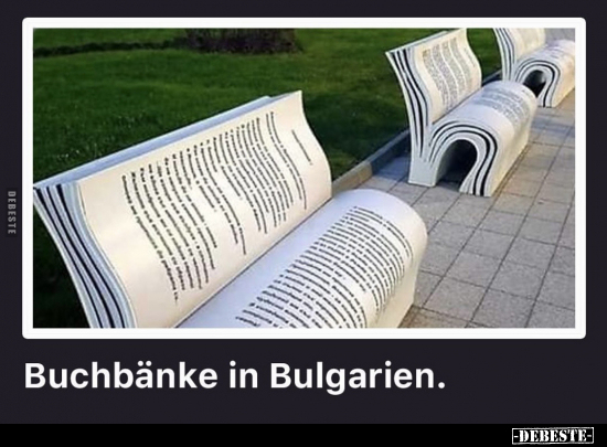 Buchbänke in Bulgarien.. - Lustige Bilder | DEBESTE.de