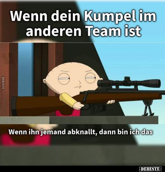 Wenn dein Kumpel im anderen Team ist... - Lustige Bilder | DEBESTE.de