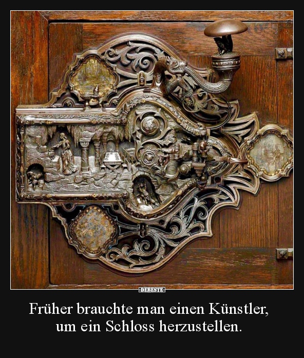 Früher brauchte man einen Künstler, um ein Schloss.. - Lustige Bilder | DEBESTE.de