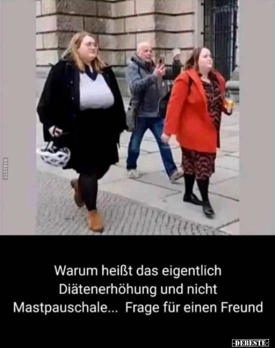 Warum heißt das eigentlich Diätenerhöhung und nicht.. - Lustige Bilder | DEBESTE.de