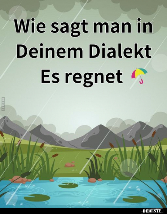 Wie sagt man in Deinem Dialekt.. - Lustige Bilder | DEBESTE.de