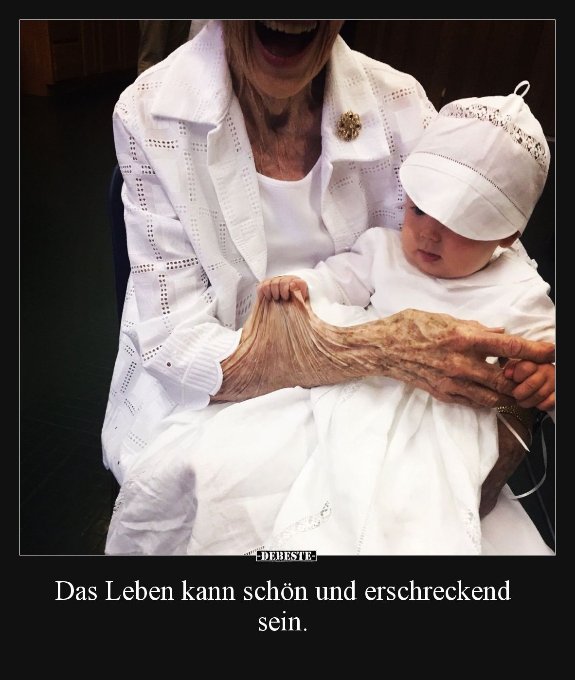 Das Leben kann schön und erschreckend sein.